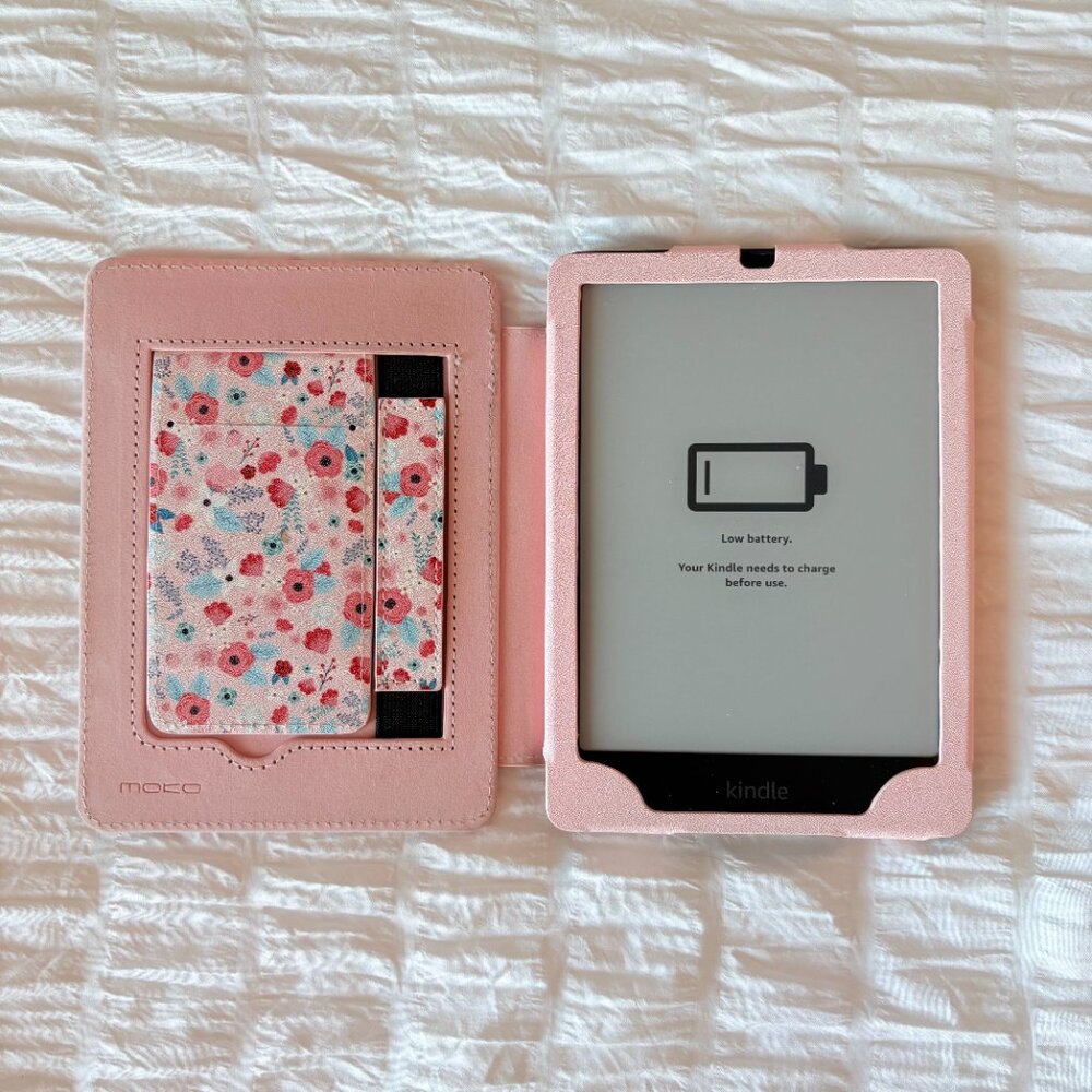 Pink Flower Kindle Case - Picture 2 of 4